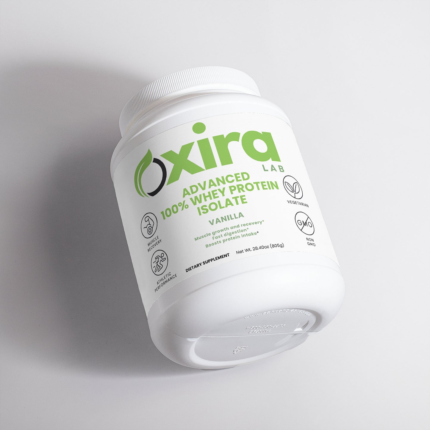 Advanced whey protein isolate supplement for muscle recovery