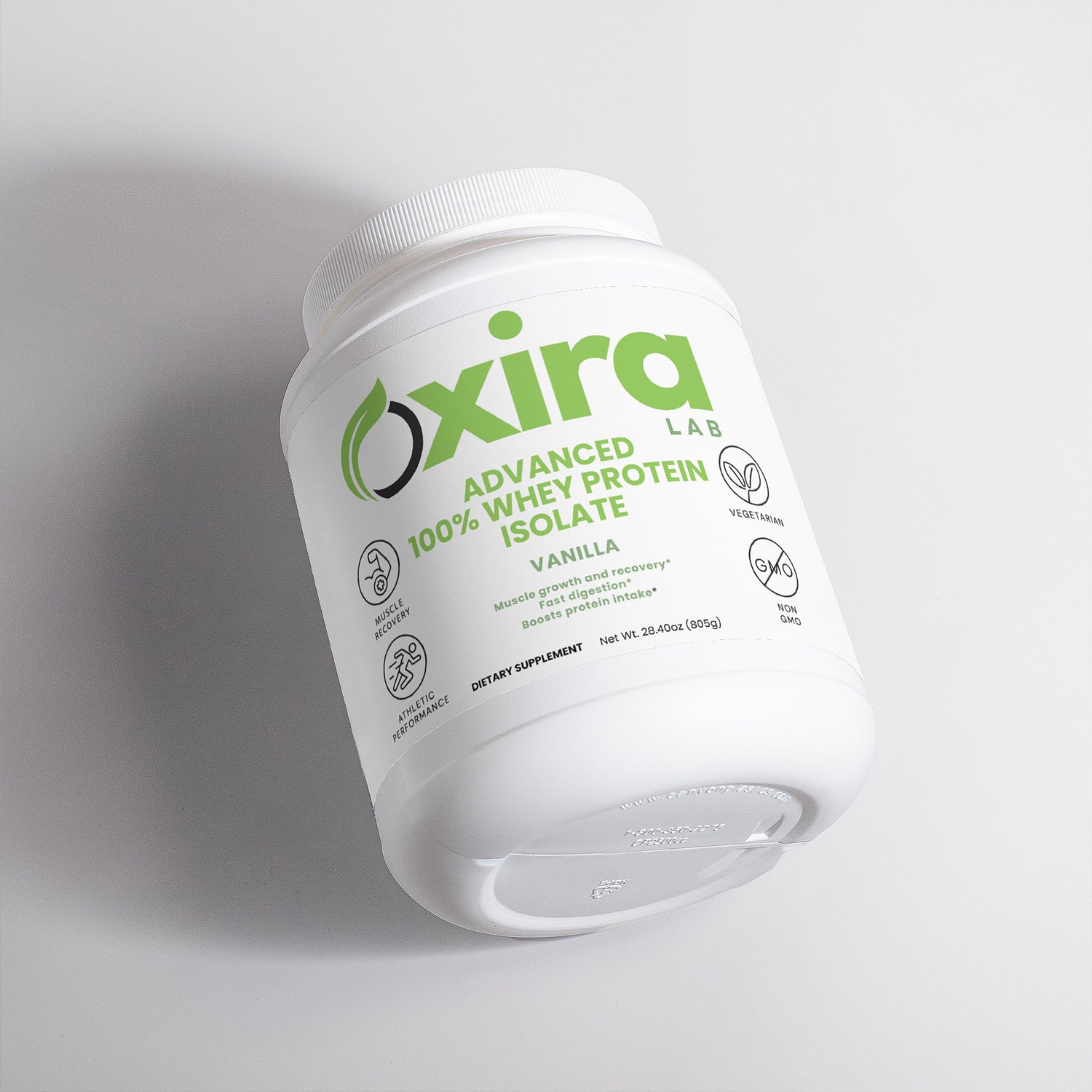 Advanced whey protein isolate supplement for muscle recovery