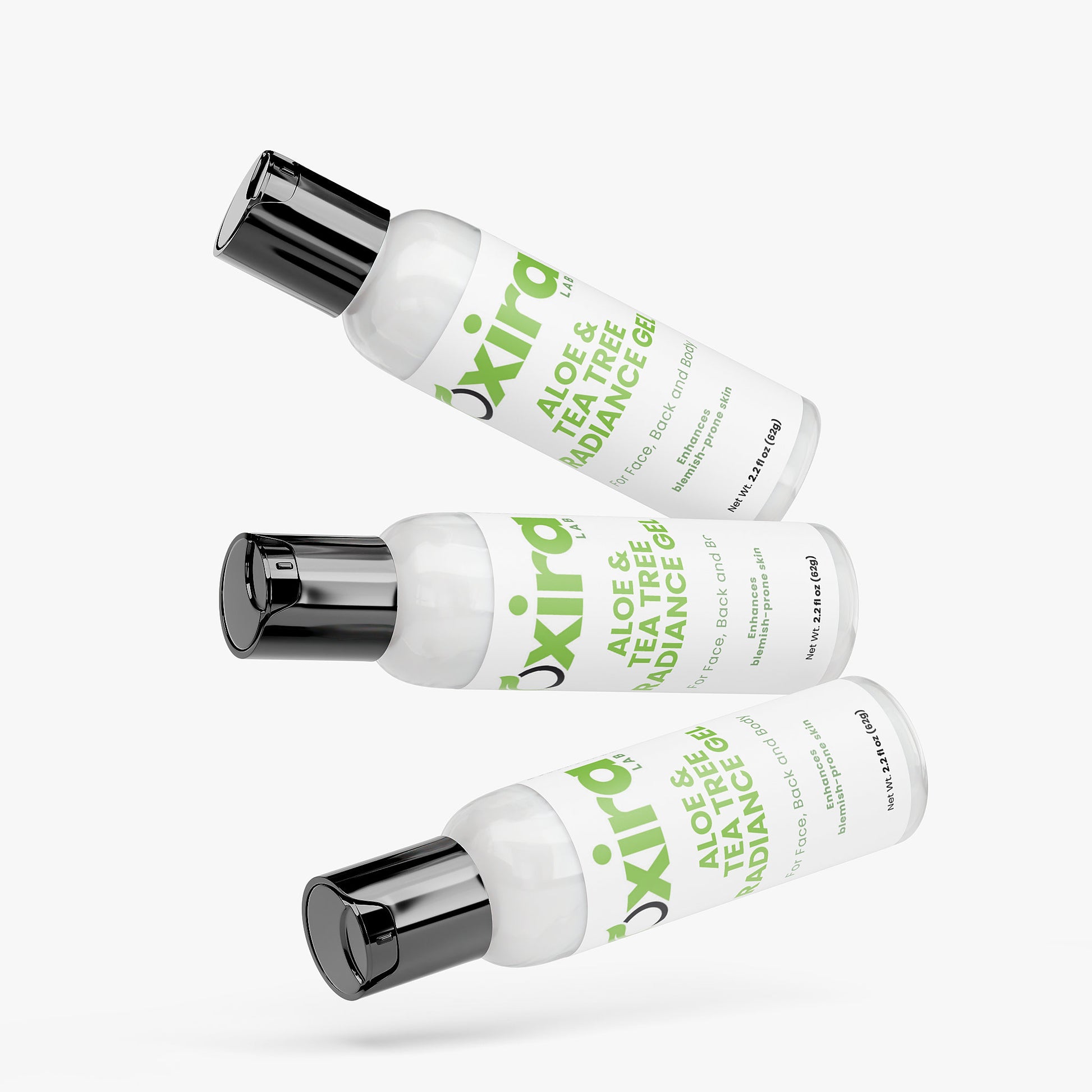 Natural aloe tea tree skincare gel texture