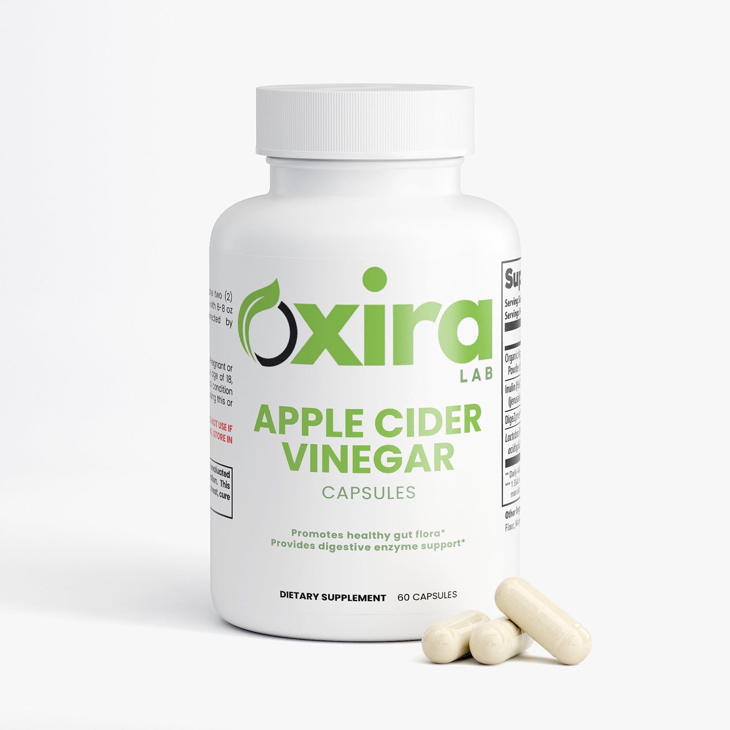 ACV capsules for digestion and gut health
