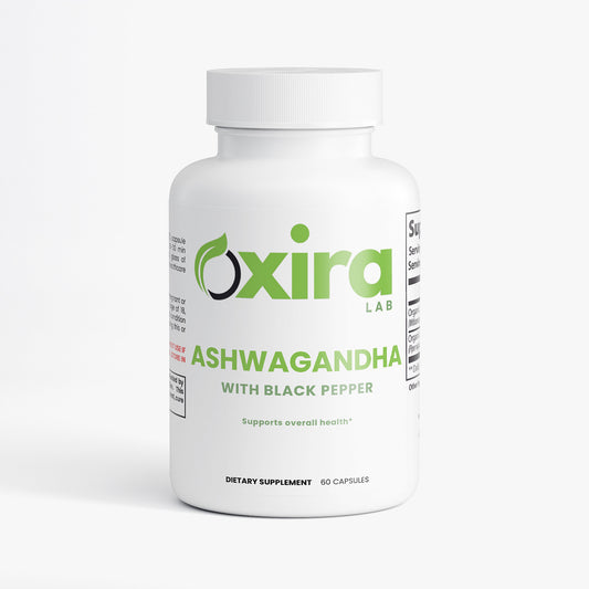 Organic Ashwagandha Supplement Capsules – Stress Support Bottle
