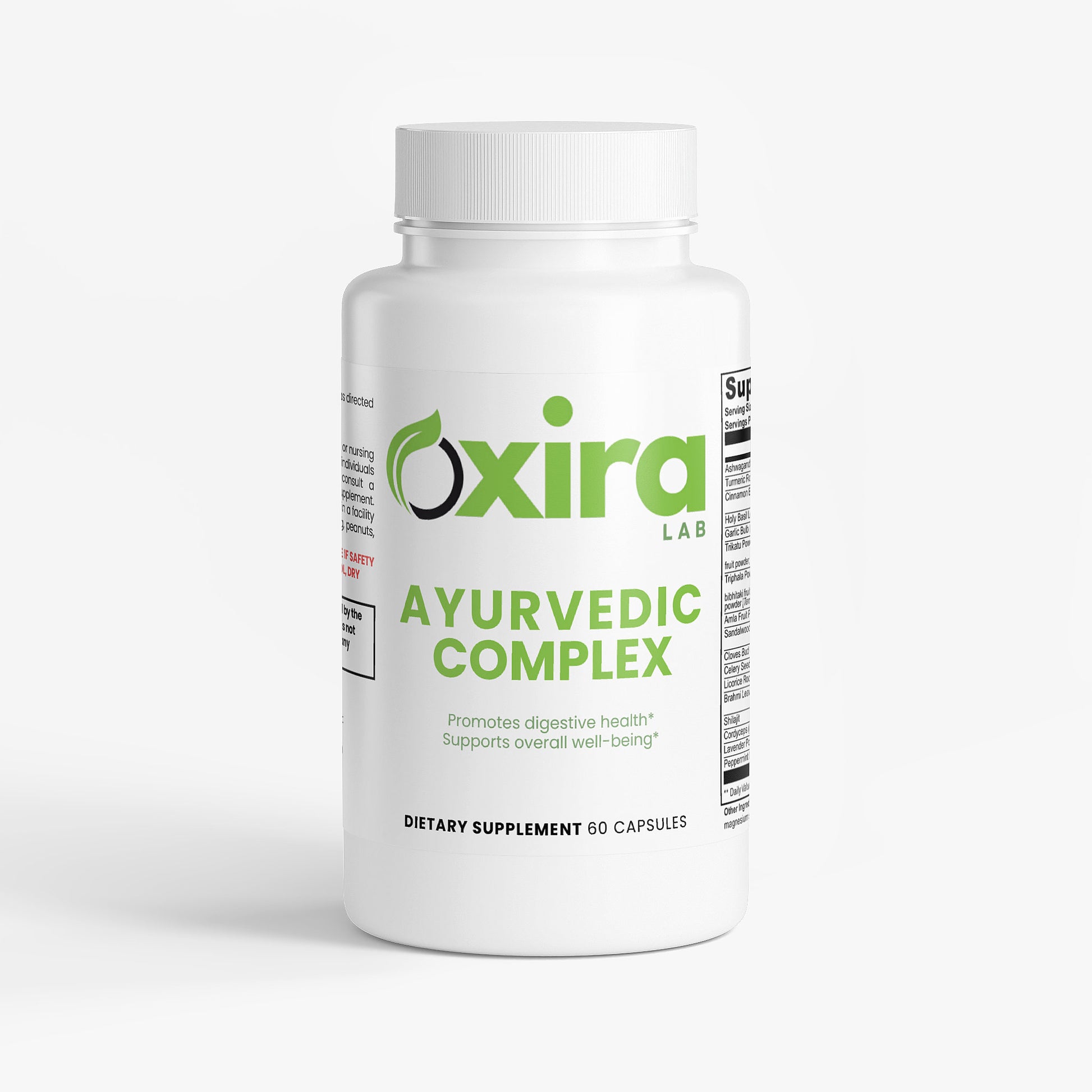 Ayurvedic Complex Herbal Supplement – 60 Capsules Bottle