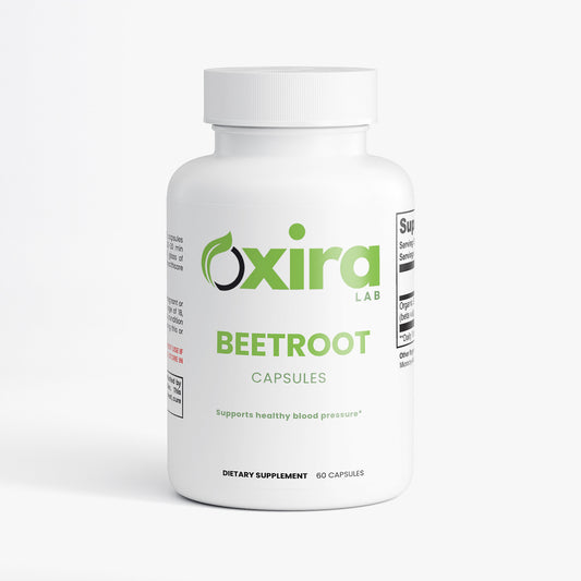 Beetroot Supplement Capsules for Blood Pressure and Endurance – Bottle Front