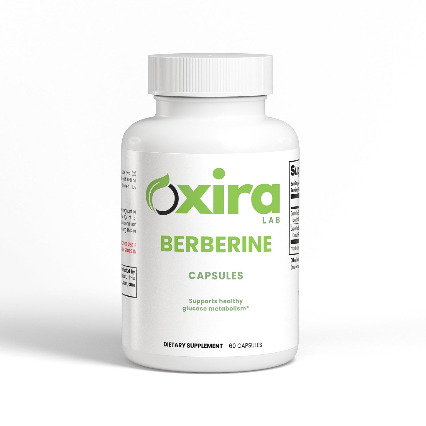 Berberine Supplement Capsules for Blood Sugar – Bottle Front