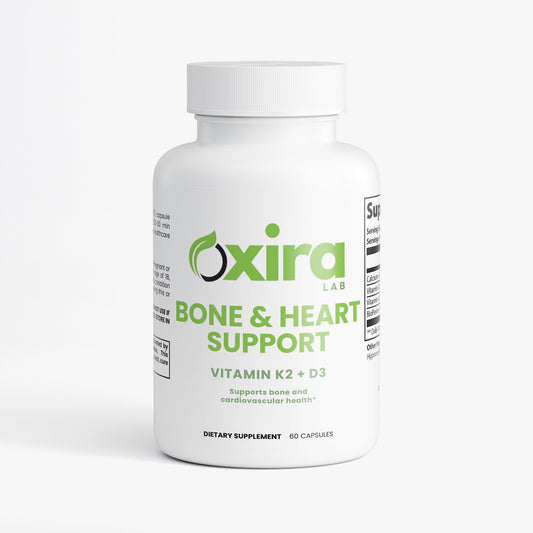 Bone and Heart Support with Vitamin D3 and K2 – Supplement Bottle