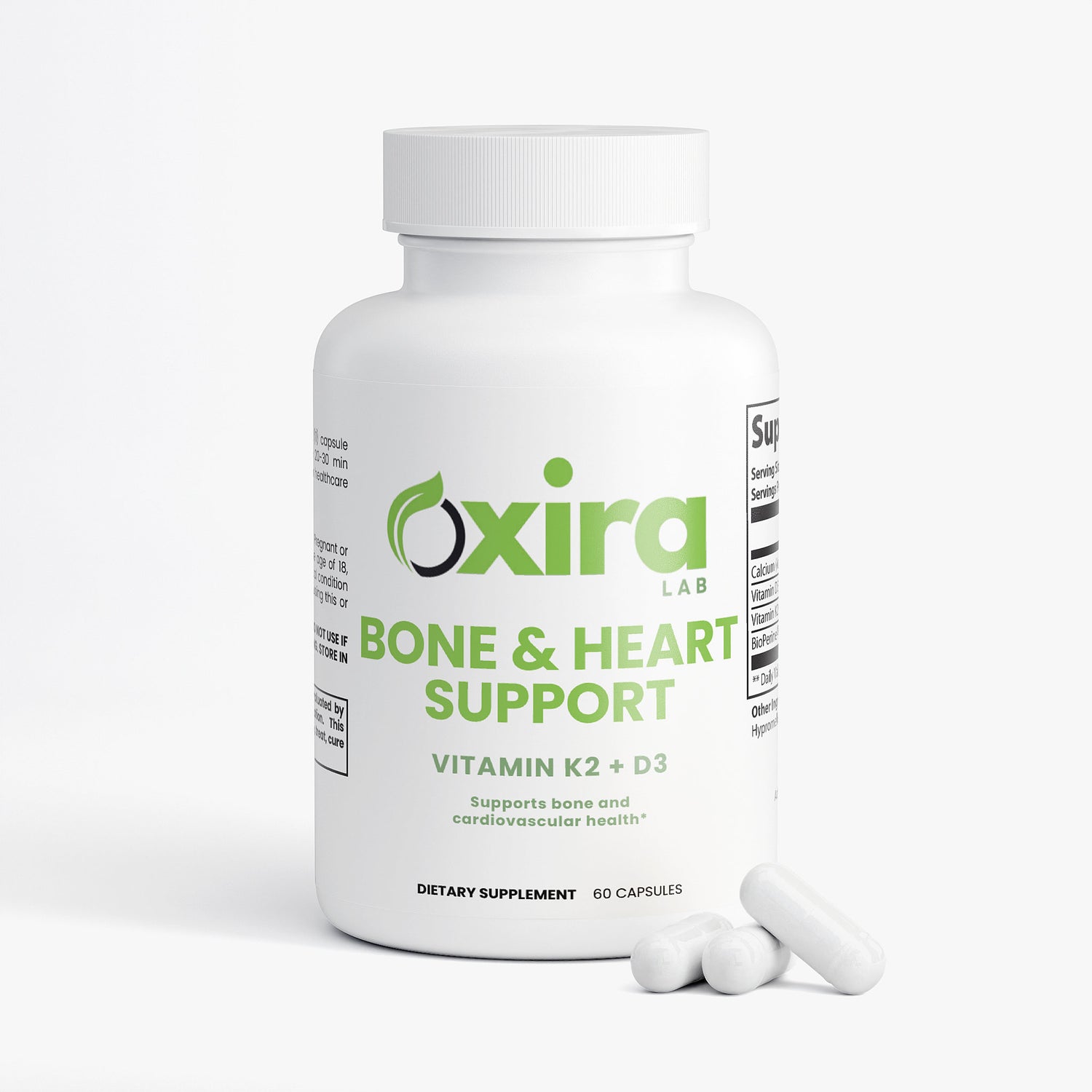 Vitamin D3 K2 Capsules – Supports Calcium Absorption and Bone Density