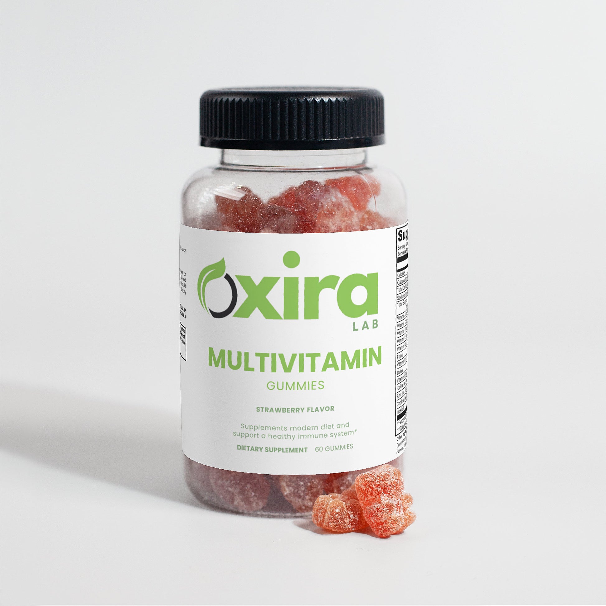 Multivitamin Gummies for Adults – Chewable Strawberry Vitamins