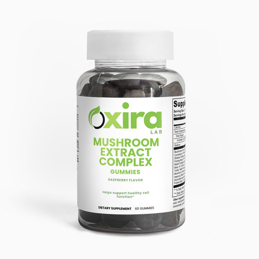Mushroom Extract Complex Gummies Supplement – Product Bottle Front