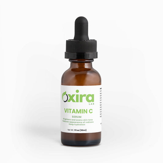 Vitamin C Brightening Face Serum with Ferulic Acid & Botanical Extracts – Product Bottle Front
