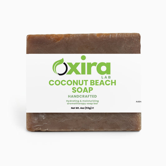 Coconut Beach Soap for Sensitive Skin – Tropical Skincare Bar Front Packaging