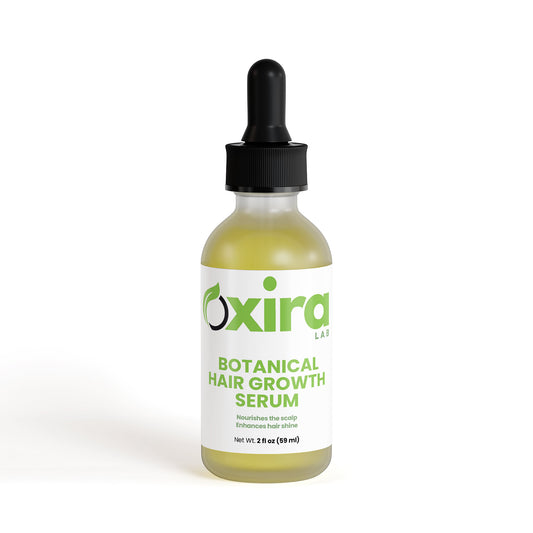 Botanical Hair Growth Serum with Rosemary and Ginger – Hair Vitality Support Bottle Front