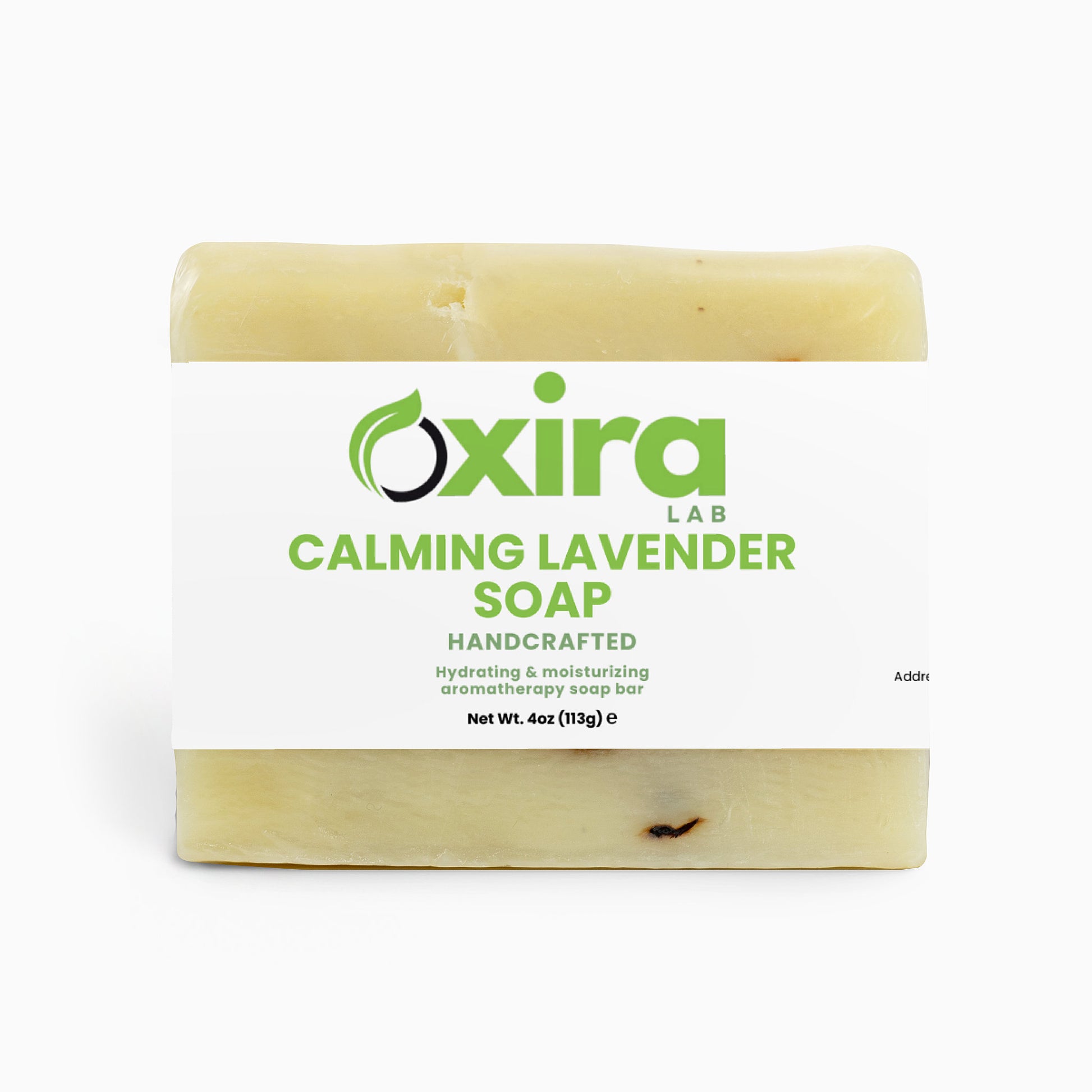 Calming Lavender Soap for Sensitive Skin – Natural Moisturizing Cleanser Bar Front
