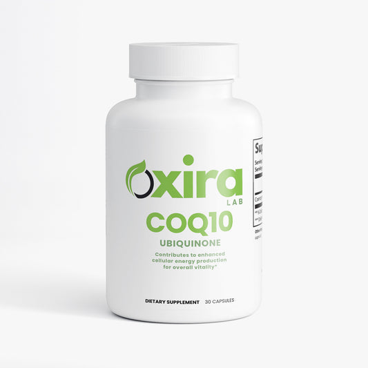 CoQ10 Ubiquinone Supplement Capsules – Natural Energy and Wellness Support Front Bottle