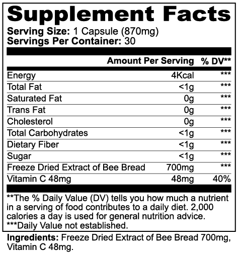 Bee Pearl Capsules Supplement – Daily Immune Boost Formula