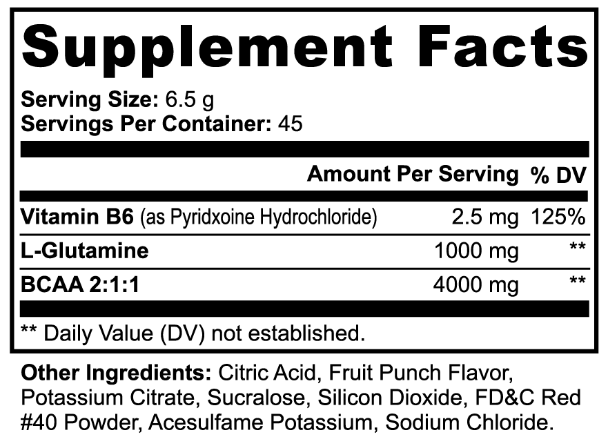 BCAA Post Workout Powder Supplement – Lean Muscle Support Drink